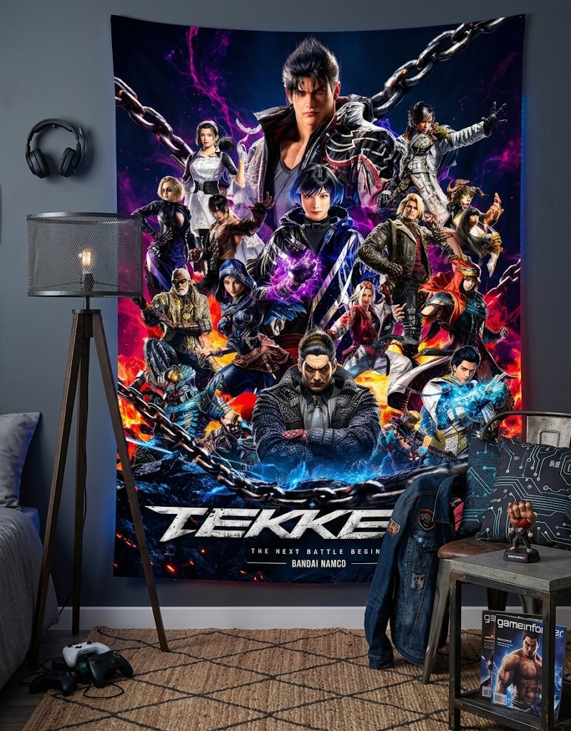Tekken 8 Backdrop Tapestry