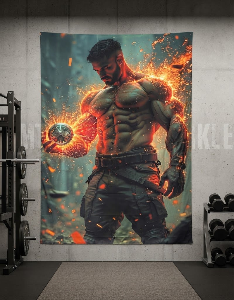 Fire Arm BackDrop Tapestry