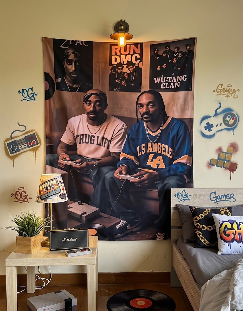 2Pac & Snoop Dogg BackDrop Tapestry
