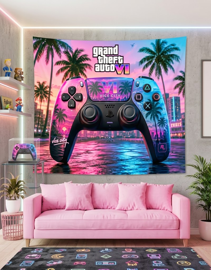 GTA 6 BackDrop Tapestry