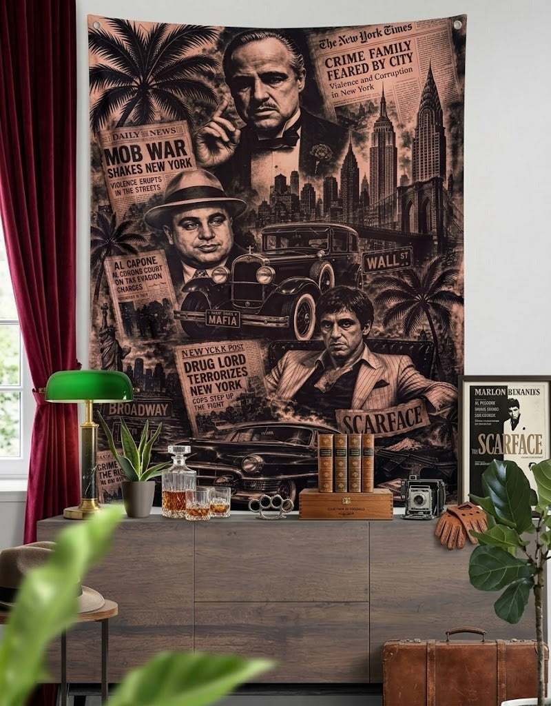 God Father BackDrop Tapestry