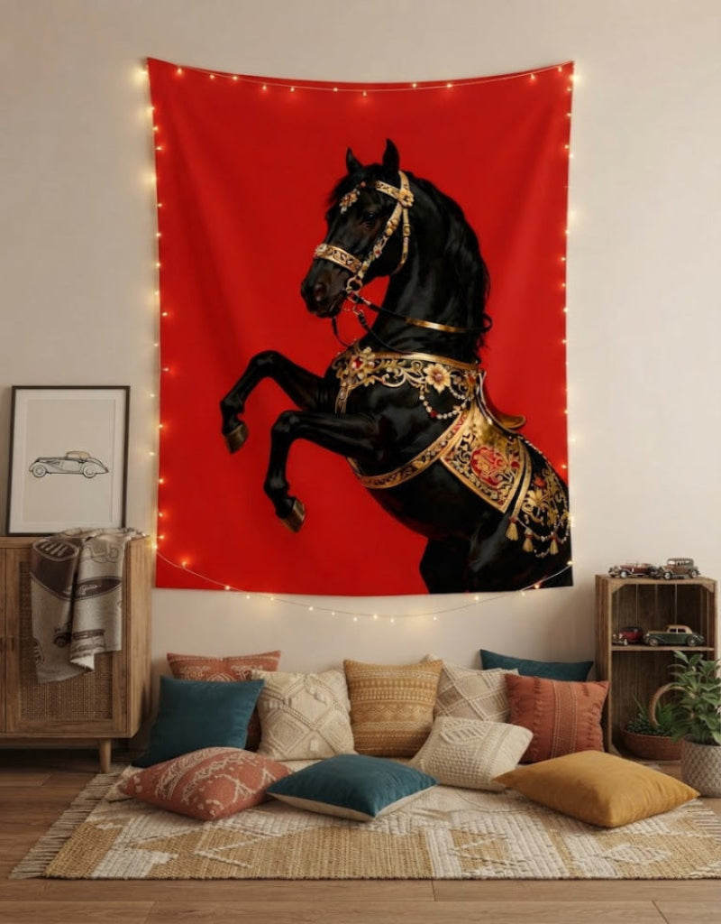Black Majesty Backdrop Tapestry
