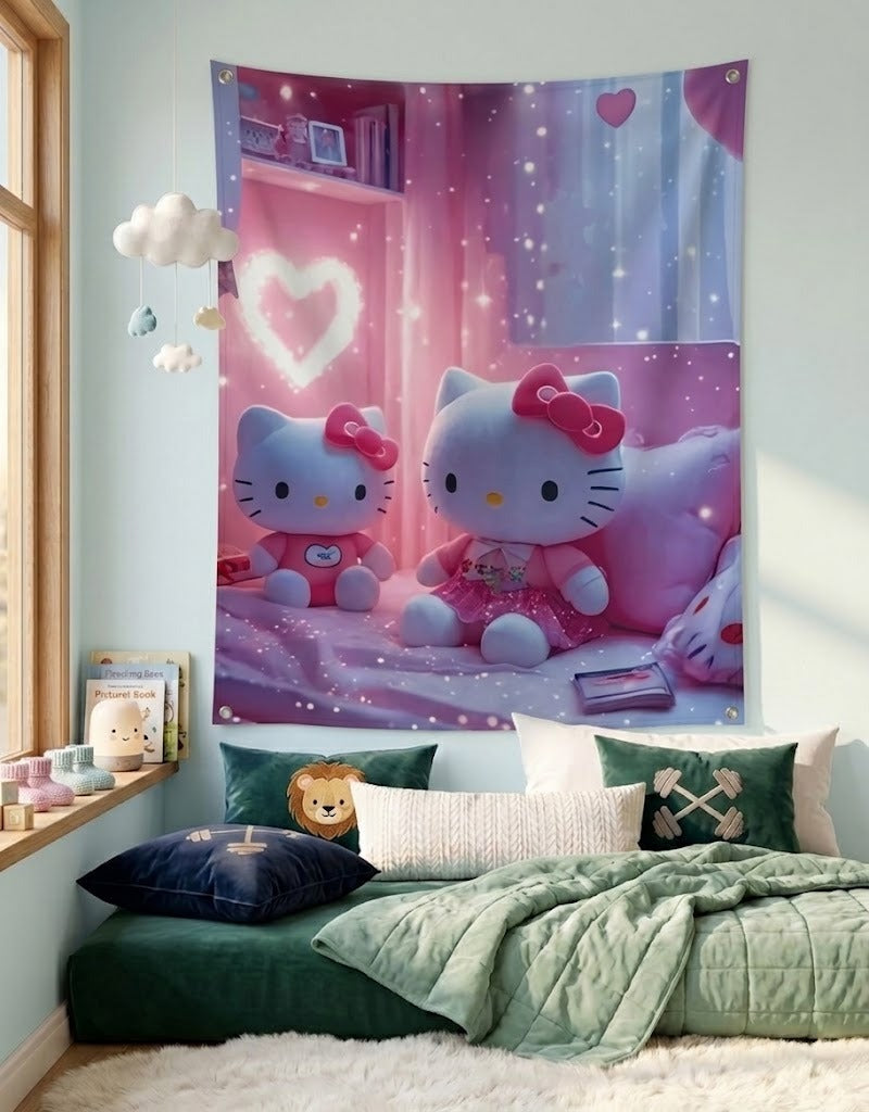 Hello Kitty BackDrop Tapestry