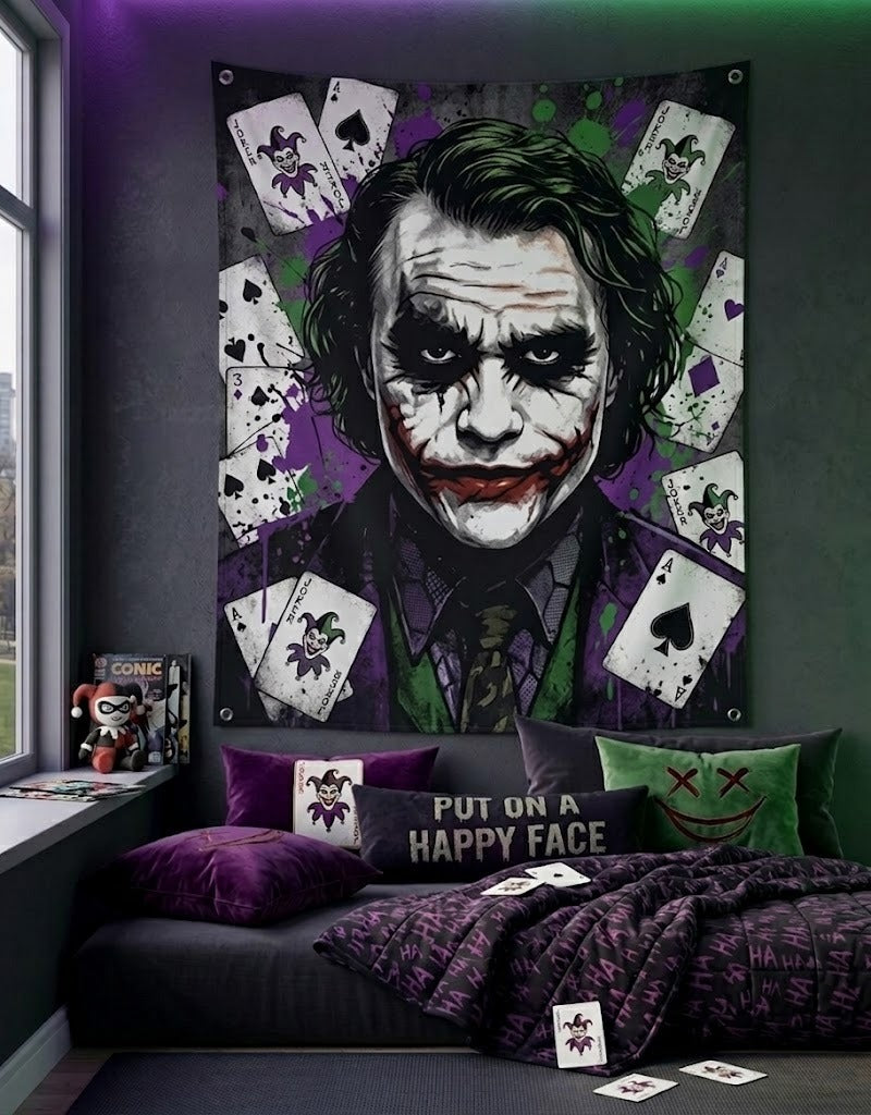 Purple Joker BackDrop Tapestry