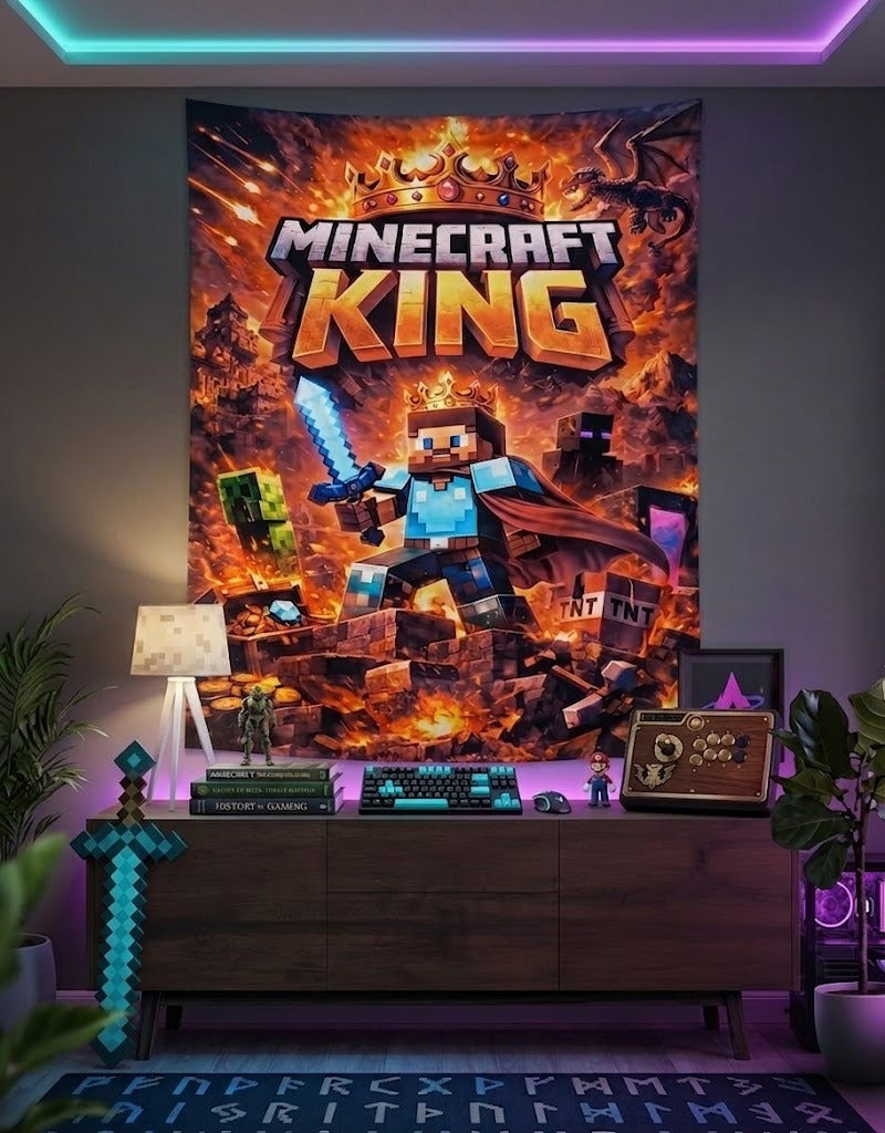 MineCraft BackDrop Tapestry