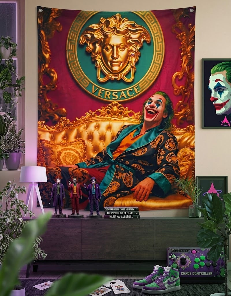 Laughing Joker BackDrop Tapestry