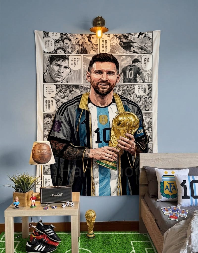 Lionel Messi Backdrop Tapestry