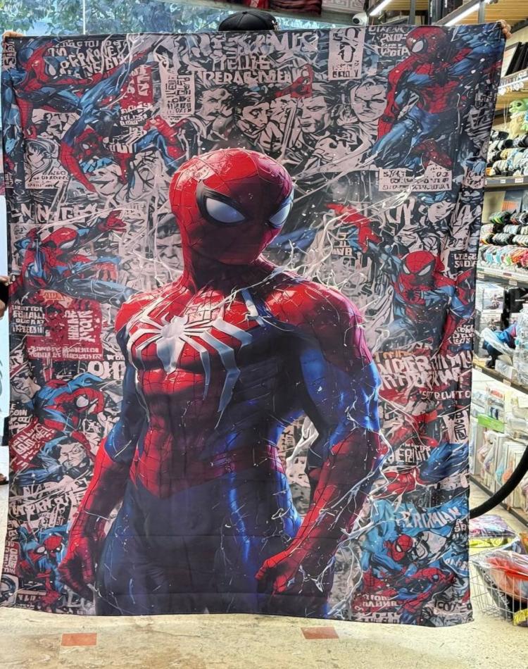Silver SpiderMan BackDrop Tapestry