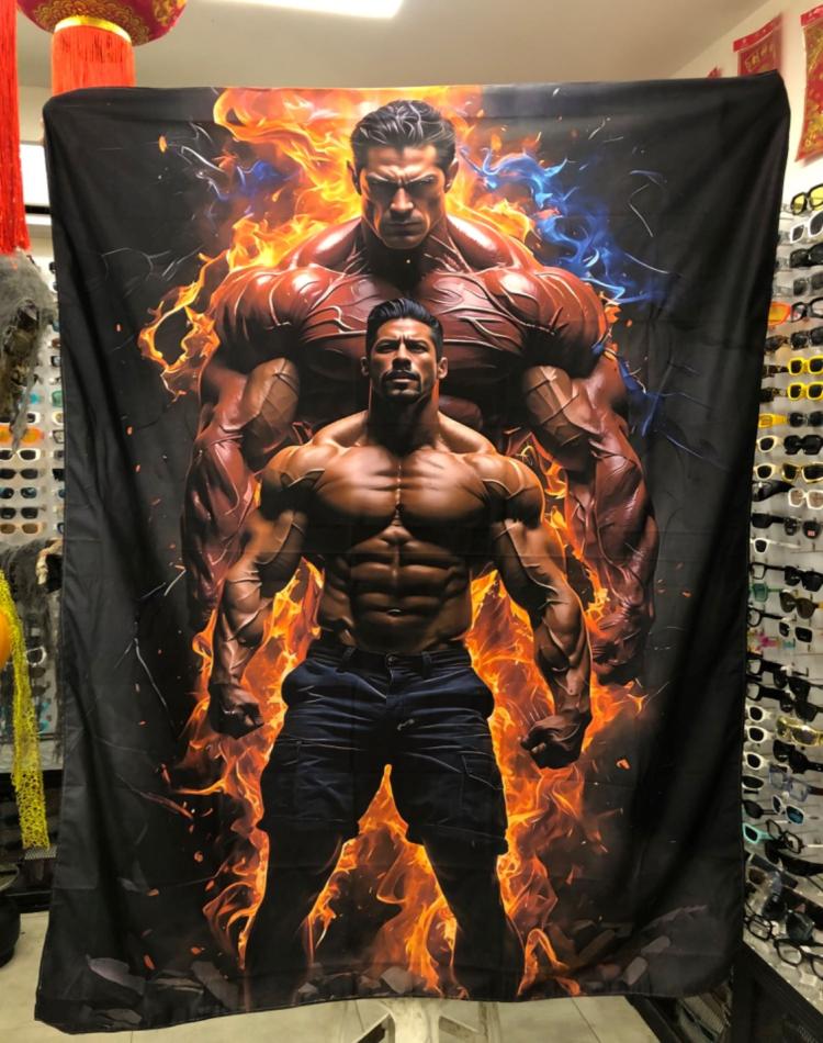 Roman Body Building BackDrop Tapestry